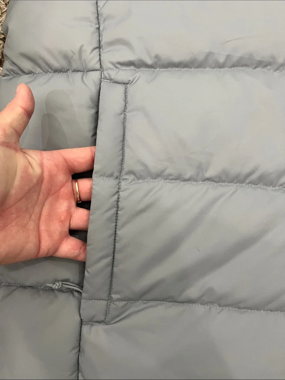 The North Face Men’s Light Gray Puffer Vest